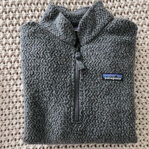 Patagonia grey fleece half zip better sweater